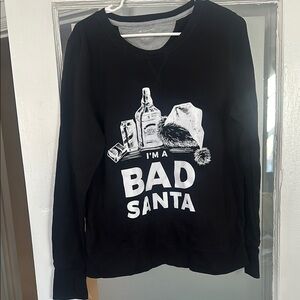 Black 'Bad Santa' Sweatshirt